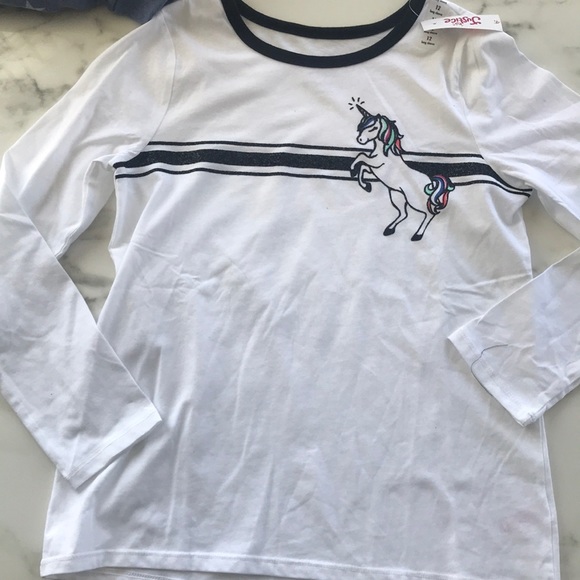 T-shirt Manches Courtes Justice Fille "Totally Magical" – Licorne, Blanc, Taille 12